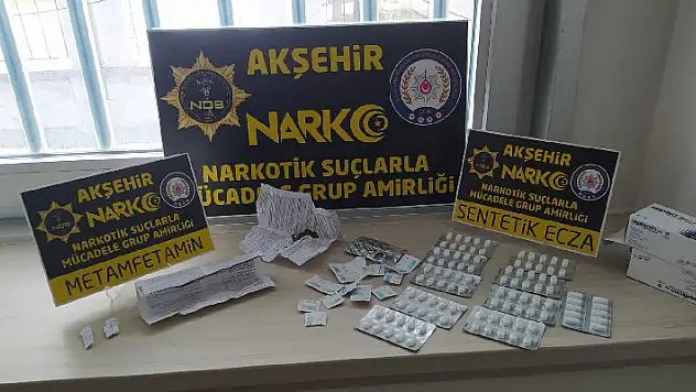 Akşehir'de uyuşturucu operasyonunda bir kişi yakalandı
