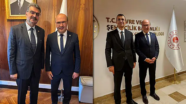 Akşehir'in projeleri Ankara'da istişare edildi