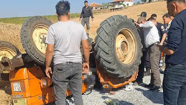 Alaşehir'de traktör kazası: 1 ölü