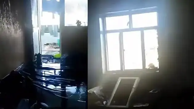 Aldatıldığını öğrenen kadın, evi ateşe verdi
