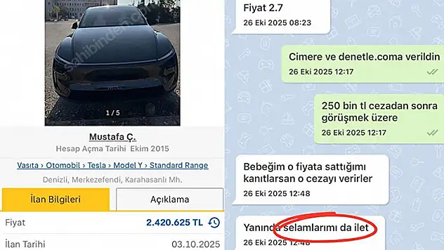 Aleyküm selam diyerek cezayı kesti