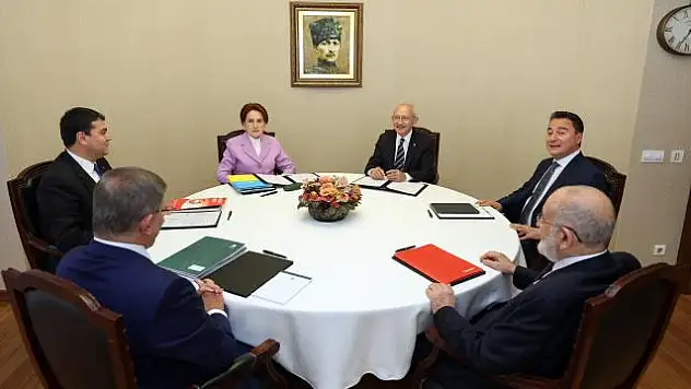 Altılı masa aralık sonunda toplanacak