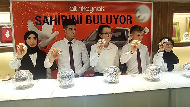 Altınkaynak çekilişinin talihlisi Ahmet Ünal oldu