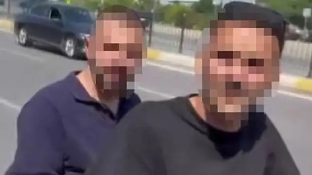 Ambulansın önünü kesen magandalar yakalandı!

