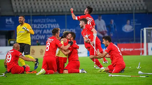 Ampute Futbol Milli Takımı, Avrupa Şampiyonası'nda finalde