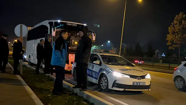 Anıtkabir'i ziyaret giden yolcuları taşıyan tur otobüsü çalıntı çıktı

