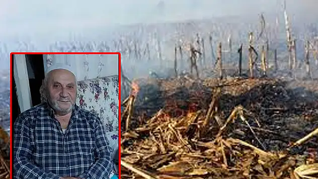 Anız yakmak isterken yanarak can verdi! 