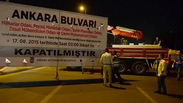 Ankara Bulvarı neden trafiğe kapatıldı?
