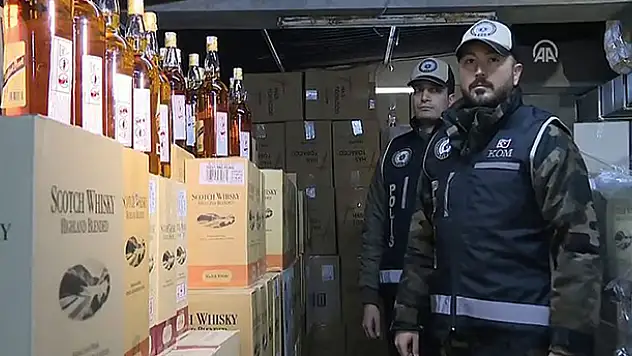 Ankara'da 10 bin 404 şişe sahte içki ele geçirildi