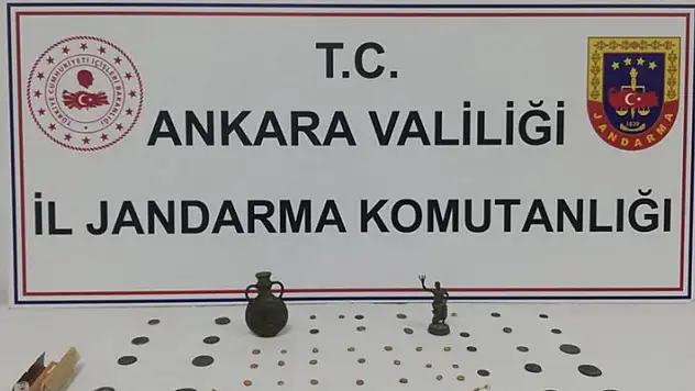 Ankara'da 63 sikke ele geçirildi

