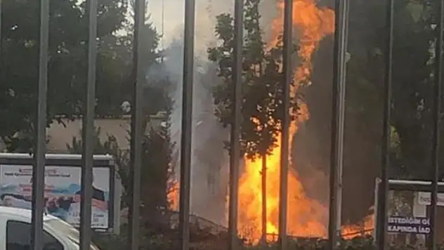 Ankara'da MTA Kampüsü'nde patlama sonrası yangın

