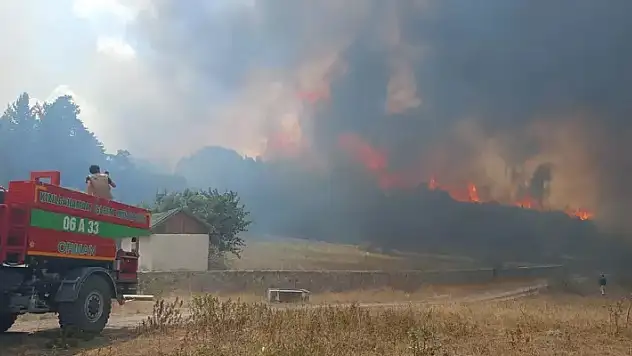 Ankara'daki orman yangını Bolu'ya sıçradı: 1 köy boşaltıldı 
