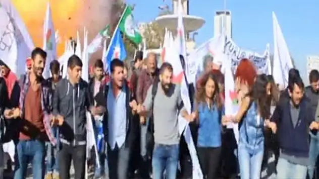 Ankara'daki patlama anı kamerada