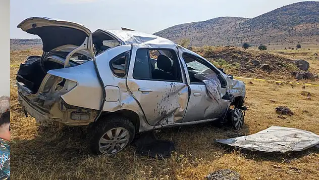 Ankara'da şarampole devrilen otomobilin sürücüsü öldü