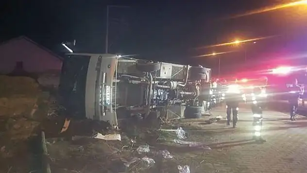 Ankaragücü taraftarını taşıyan otobüs kaza yaptı: 2 ölü, 23 yaralı