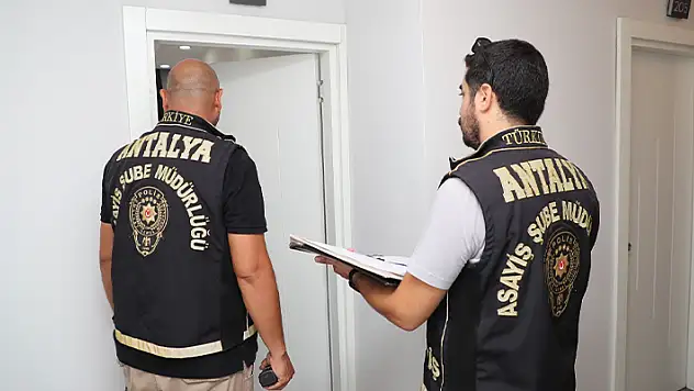 Antalya'da günübirlik kiralanan evlere eş zamanlı denetim
