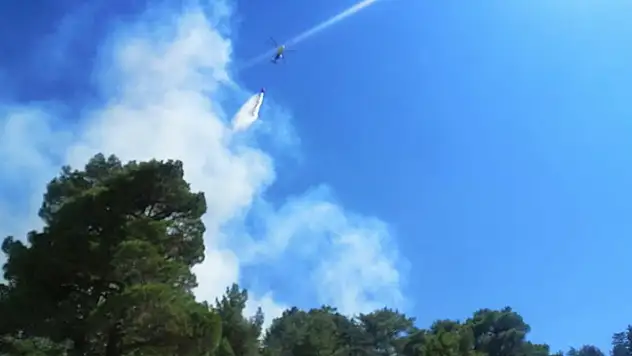 Antalya Kaş'taki orman yangınına karadan ve havadan müdahale ediliyor
