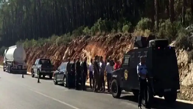 Antalya- Kemer yolunda patlama