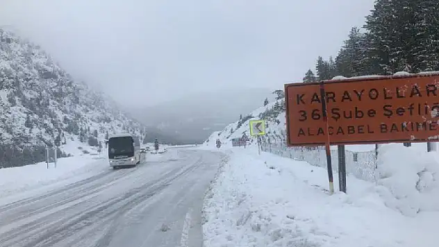 Antalya-Konya kara yolunda ulaşım normale döndü!
