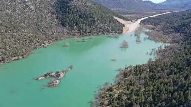 Antalya-Konya karayolunda son durum dron ile görüntülendi