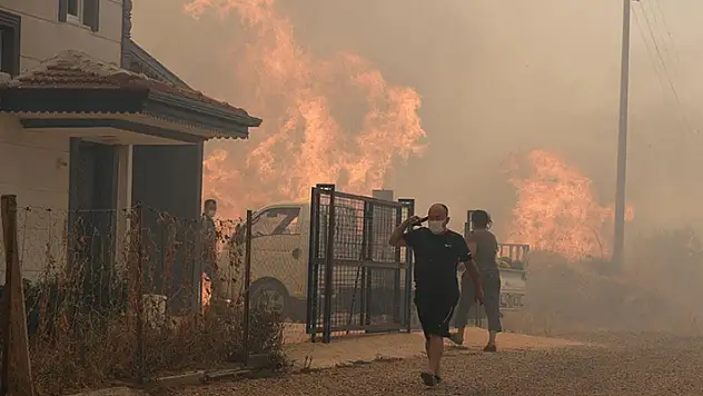 Antalya'nın Manavgat ilçesinde orman yangını çıktı
