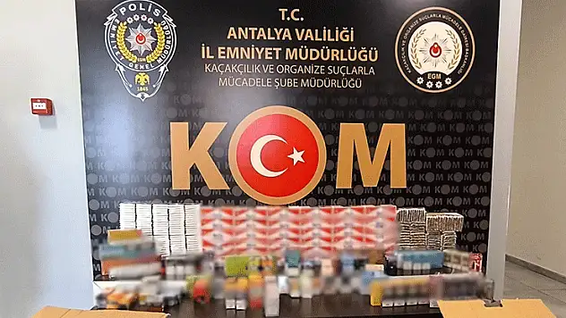 Antalya'da 1 haftada kaçakçılık operasyonlarında 12 şüpheliye adli işlem