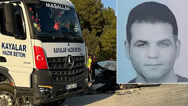 Antalya'da otomobil ile beton mikseri çarpıştı: 1 ölü, 2 yaralı