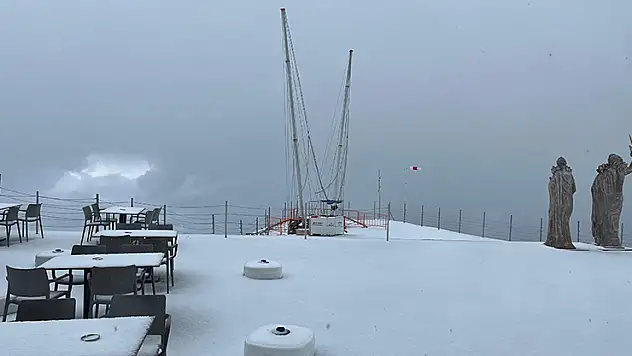 Antalya'nın yüksek kesimlerinde mayıs sonunda kar yağdı