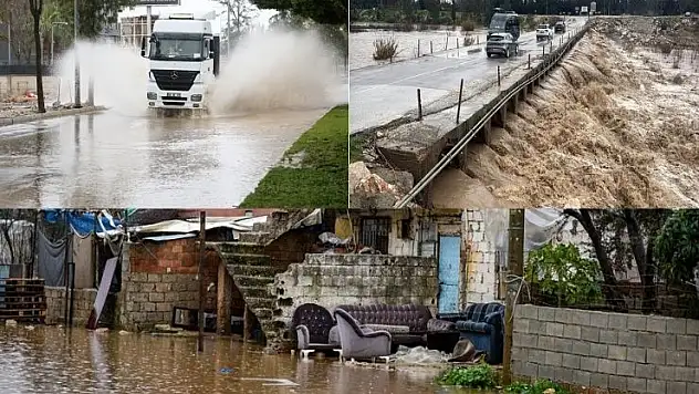 Antalya'yı sağanak vurdu 7 ilçede okullar tatil edildi