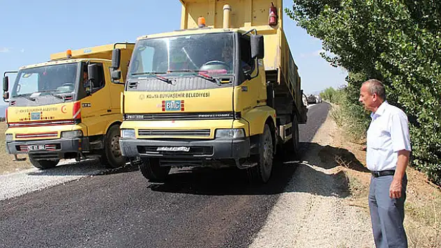 Arasöğüt Yalıhüyük bağlantı yolu asfaltlandı