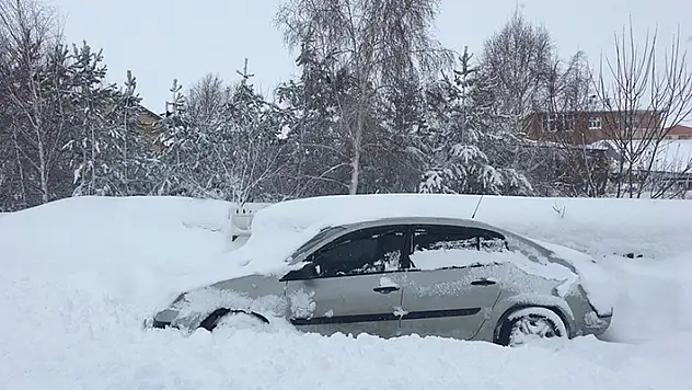Ardahan'da 55 yılın kar rekoru kırıldı

