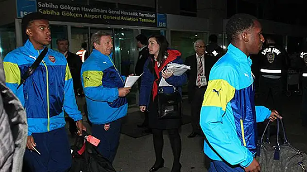 Arsenal İstanbul'a geldi.