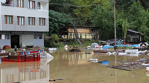 Artvin'in Borçka ilçesindeki sel bölgesi havadan görüntülendi