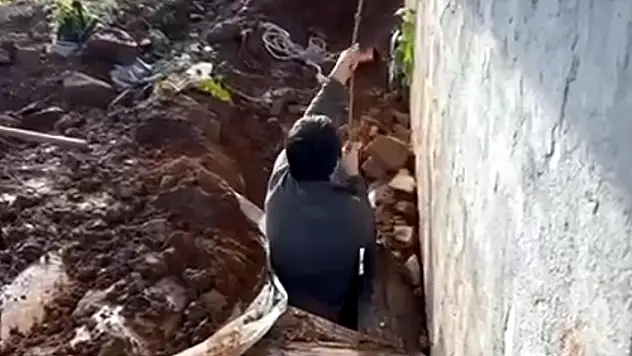Asansör sistemi kurup, kaçak kazı yapan 4 şüpheli gözaltına alındı
