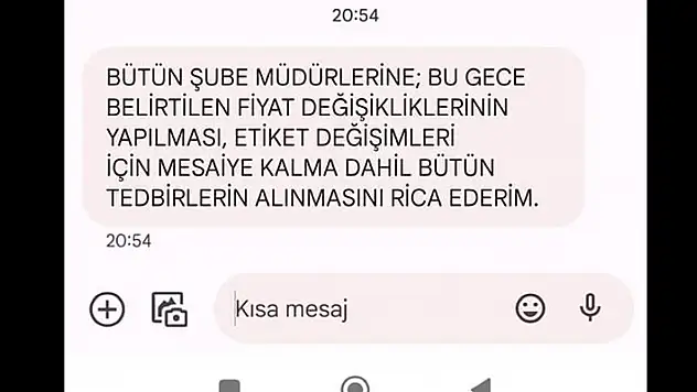 Asgari ücretin açıklanmasıyla marketlerde etiket değiştirme mesaisi


