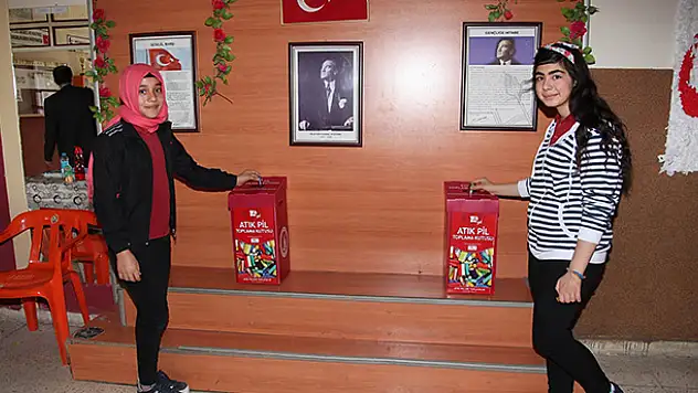 Atık pil toplama kampanyası başlattılar