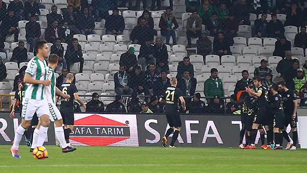 Atiker Konyaspor: 0 - Osmanlıspor: 1 (ilk yarı)