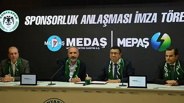 Atiker Konyaspor MEDAŞ/MEPAŞ ile sponsorluk anlaşmasını yeniledi