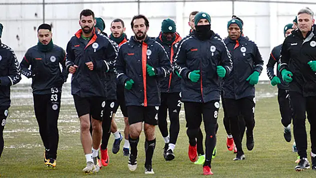 Atiker Konyaspor, Trabzonspor maçı hazırlıklarını sürdürdü