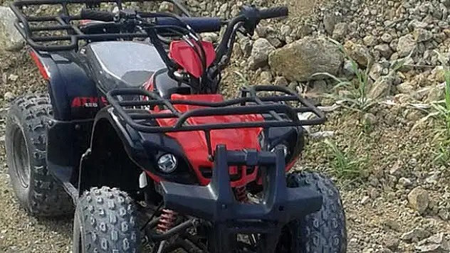 ATV İle şarampole yuvarlanan çocuk hastanelik oldu