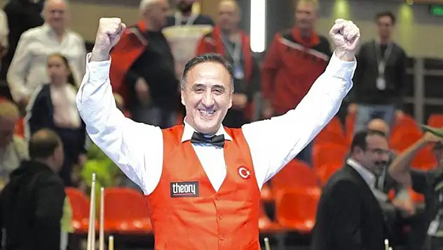 Avrupa Bilardo Şampiyonası'nda milli sporcu Hacı Arap Yaman altın madalya kazandı

