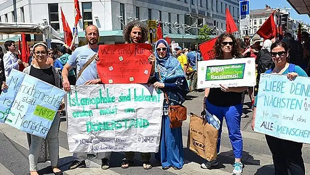 Avusturya'da göçmen protestosu