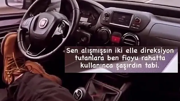 Ayaklarıyla direksiyonu kontrol ederek o anları paylaşmıştı, cezadan kaçamadı
