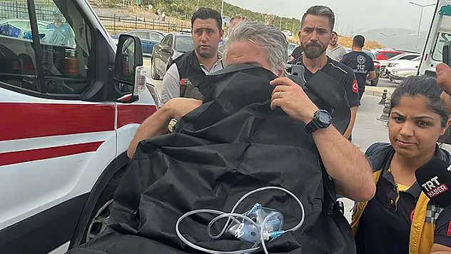 Aydın'da yangın söndürme uçağının burun kısmı su aldığı Bafa Gölü'ne battı
