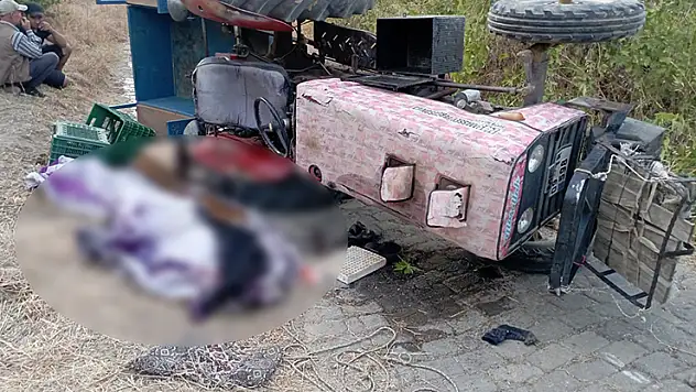 Aydın'da traktör devrildi: 1 ölü