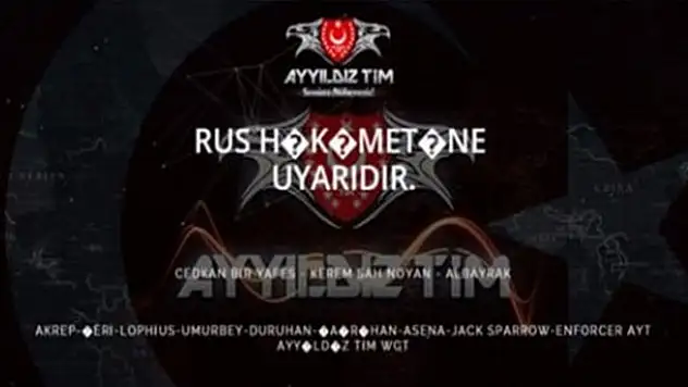 Ayyıldız Tim Rus sitelerini hackledi