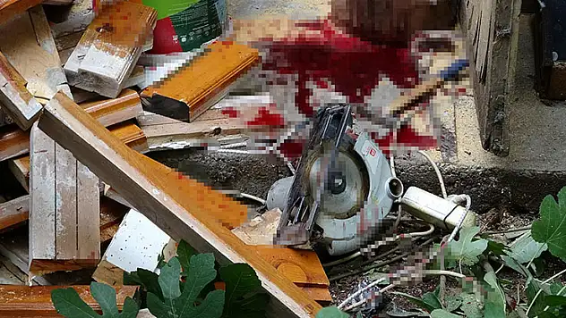 Bacağını elektrikli testereye kaptıran yaşlı adam ağır yaralandı