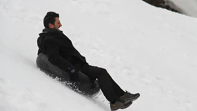 Baharda Konya'da kayak keyfi