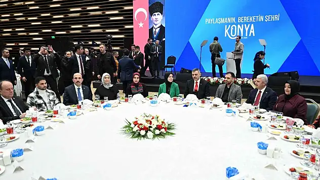 Bakan Çiftçi Konya'da Gazzeli ailelerle iftarda bir araya geldi