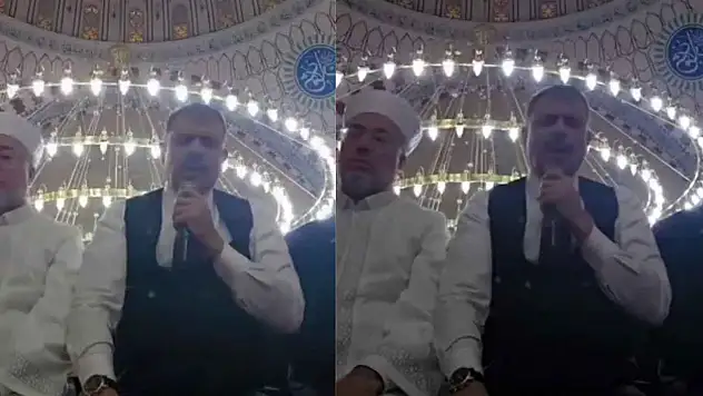 Bakan Çiftçi, teravih namazı sonrası Kur'an-ı Kerim okudu